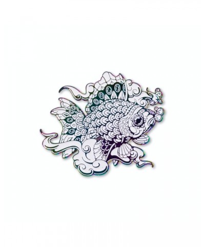 Dave Matthews Band x Bioworkz Big Eyed Fish Pin (Rainbow Anodized Metal 2) $14.35 Accessories
