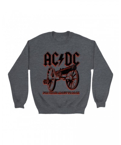 AC/DC Sweatshirt | Neon For Those About To Rock Cannon Sweatshirt $10.49 Sweatshirts