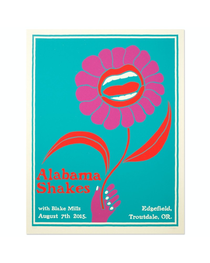 Alabama Shakes Show Poster - Troutdale OR 8/7/2015 $8.75 Decor